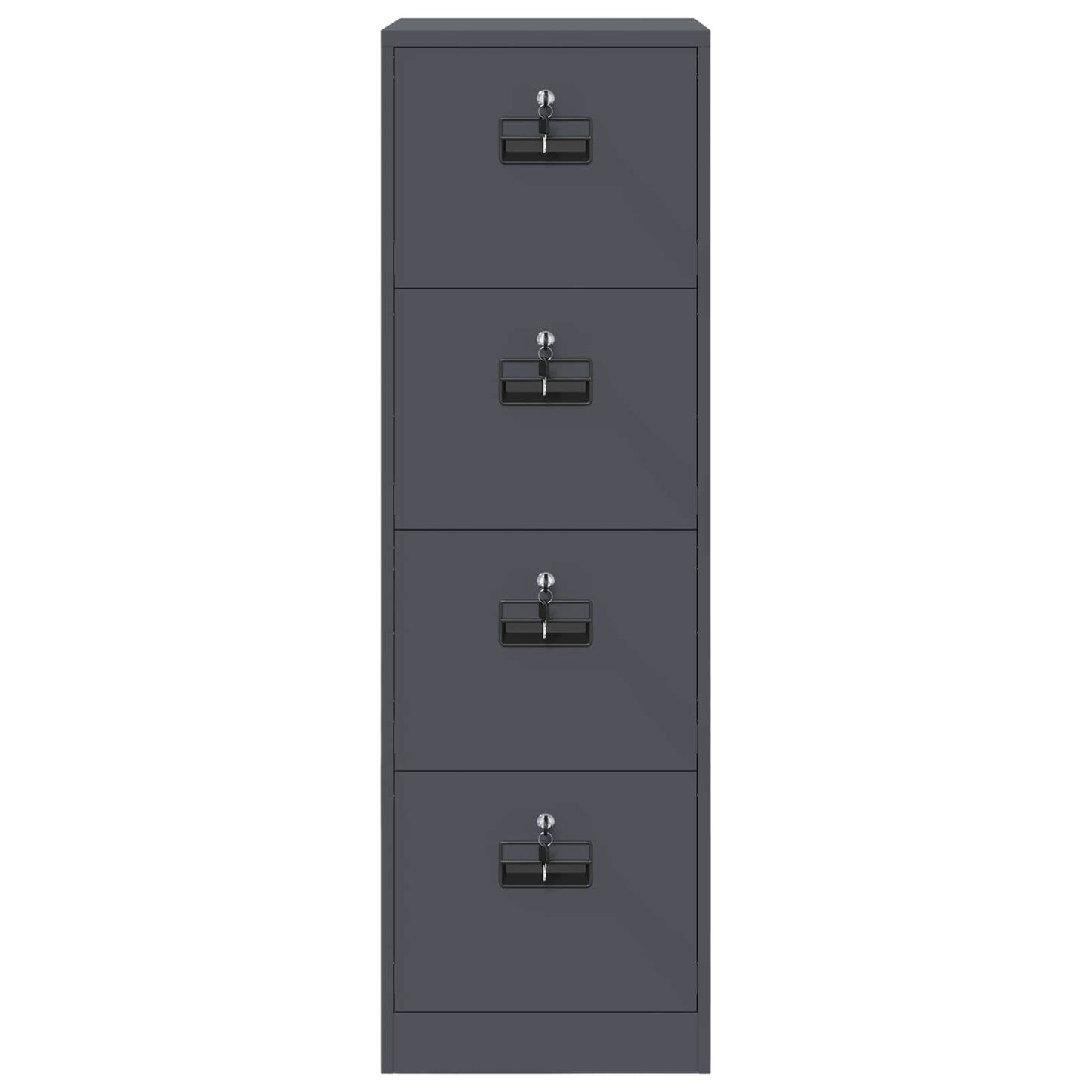 Bestandenkast Met Lade 2 Pcs 44 X 50 X 106,5 Cm Antraciet