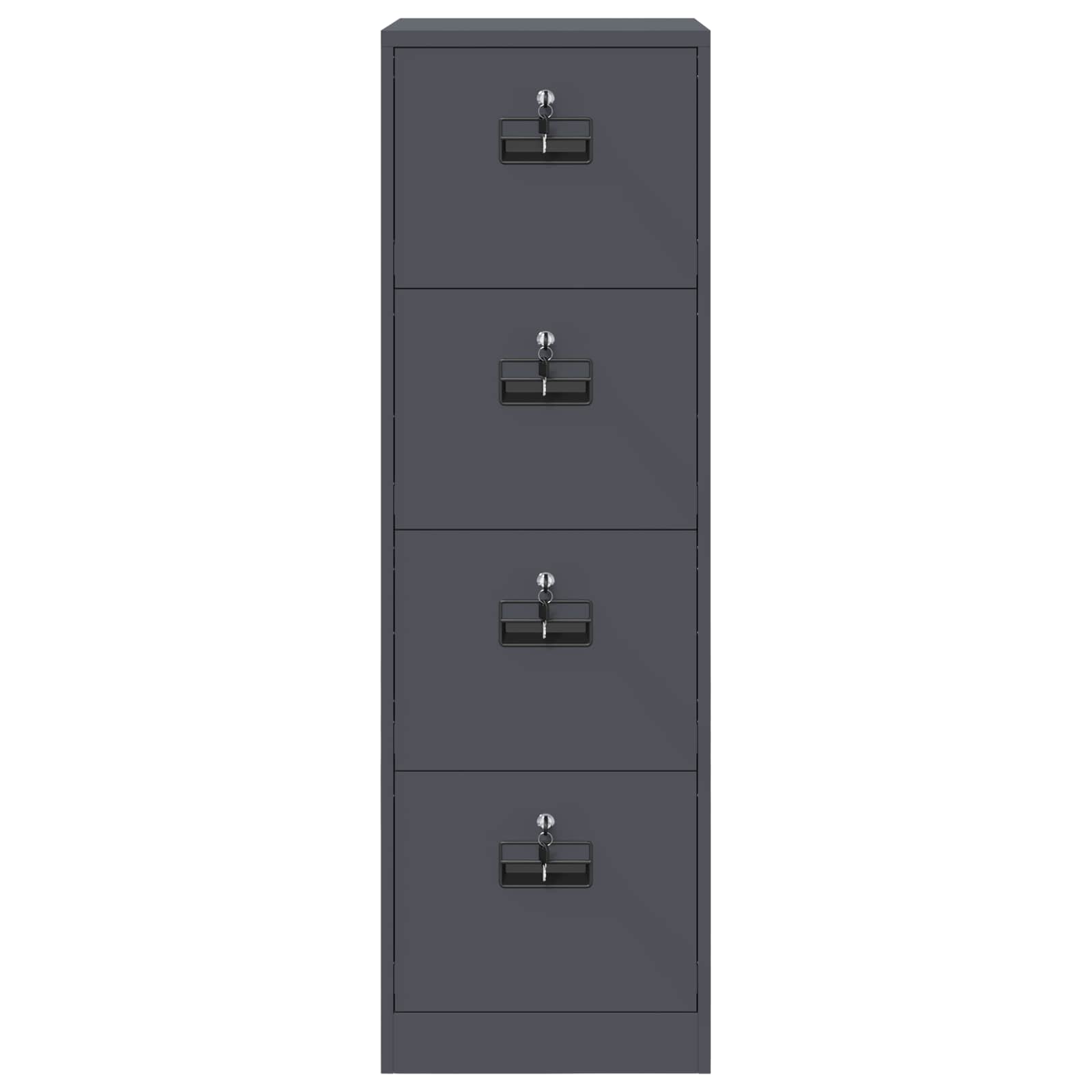 Bestandenkast Met Lade 2 Pcs 44 X 50 X 106,5 Cm Antraciet