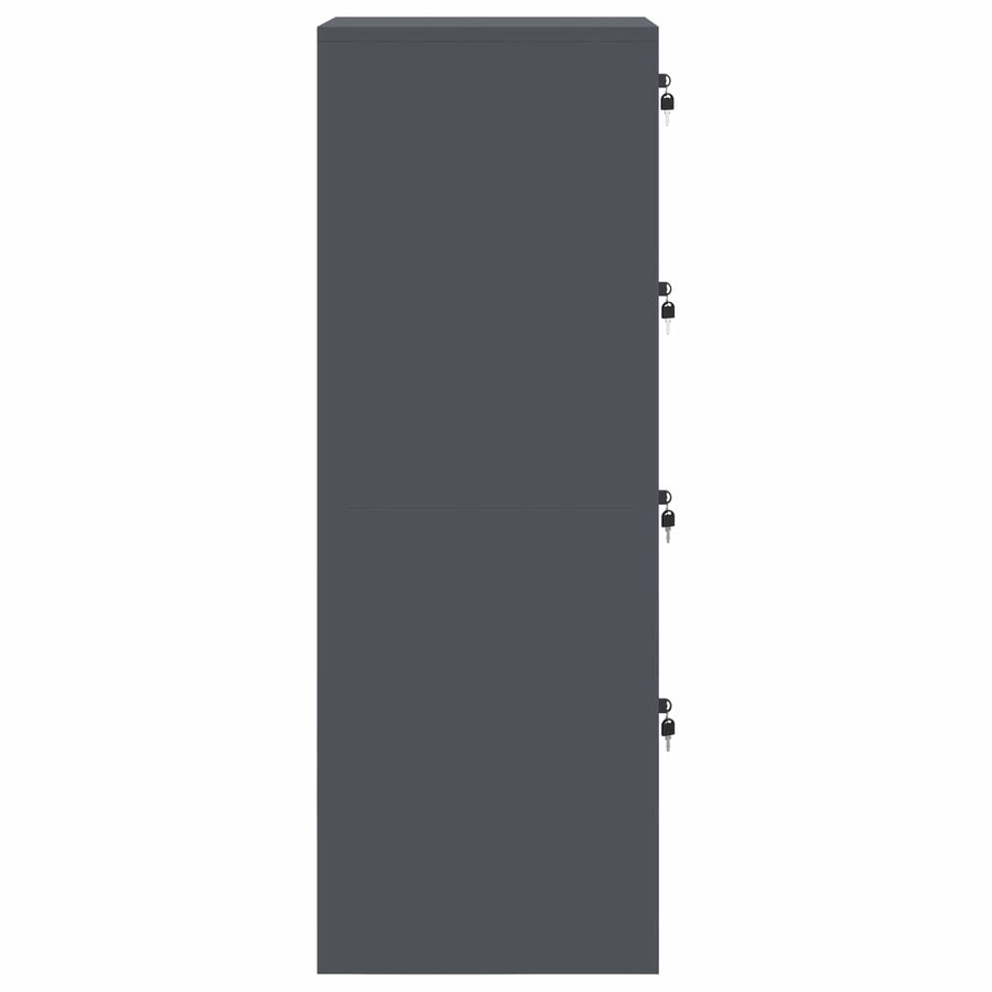 Bestandenkast Met Lade 2 Pcs 44 X 50 X 106,5 Cm Antraciet
