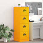 Filing cabinet with drawer 2 pcs Mustard yellow 44 x 50 x 106.5 cm