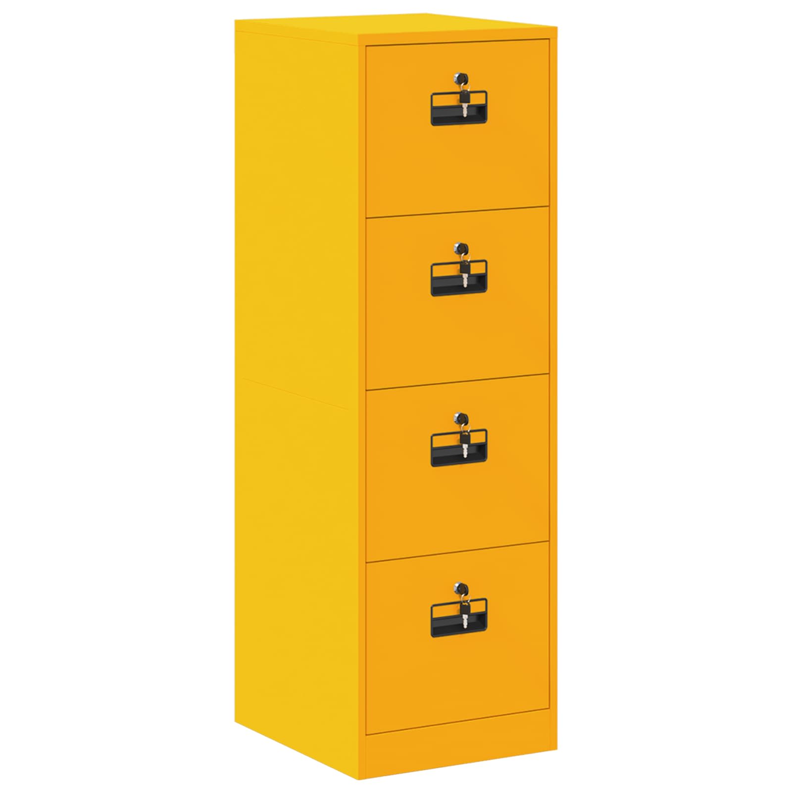 Bestandenkast met lade 2 pcs Mosterdgeel 44 x 50 x 106,5 cm