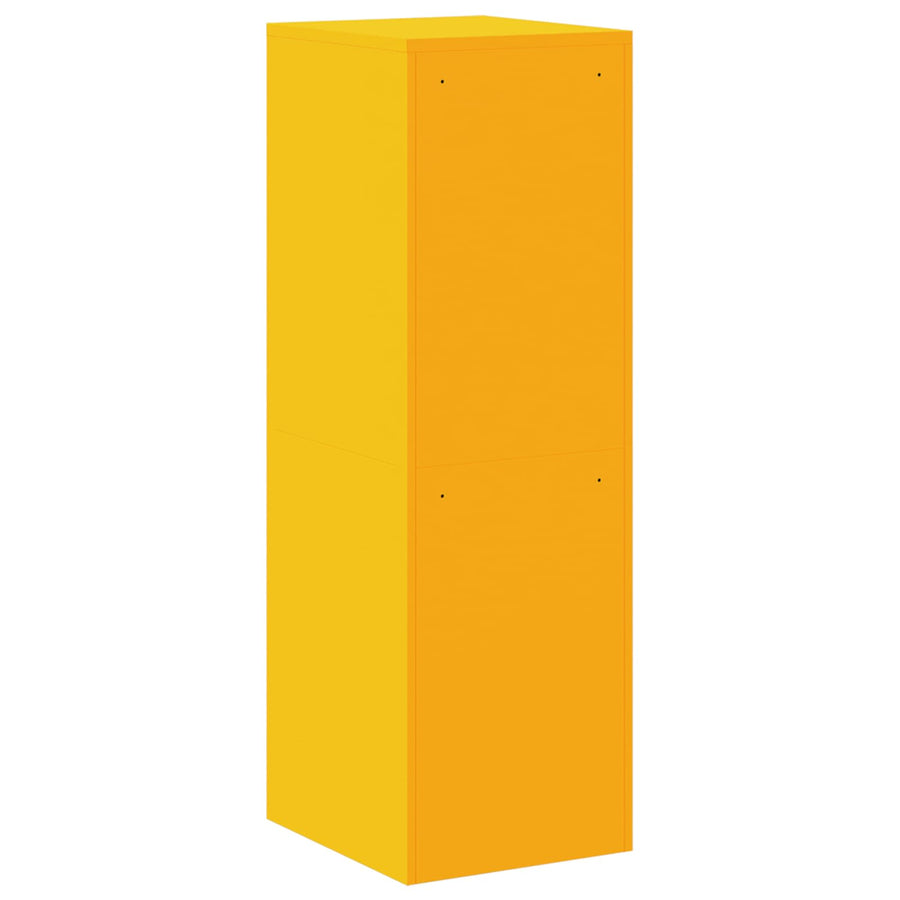 Bestandenkast met lade 2 pcs Mosterdgeel 44 x 50 x 106,5 cm