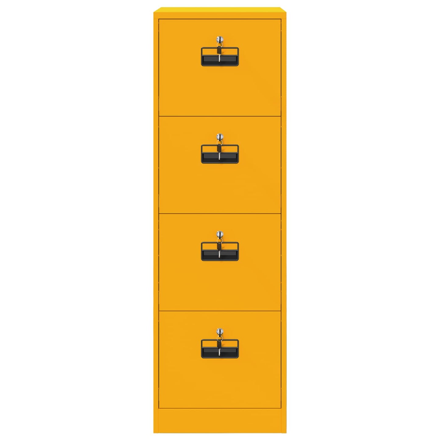 Bestandenkast met lade 2 pcs Mosterdgeel 44 x 50 x 106,5 cm