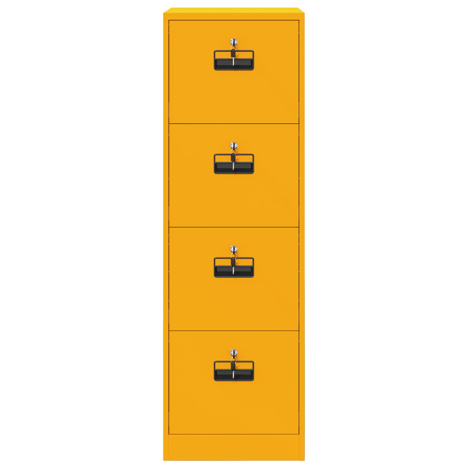 Bestandenkast met lade 2 pcs Mosterdgeel 44 x 50 x 106,5 cm