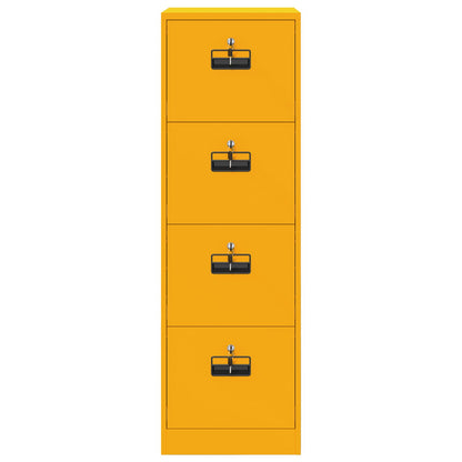 Bestandenkast met lade 2 pcs Mosterdgeel 44 x 50 x 106,5 cm