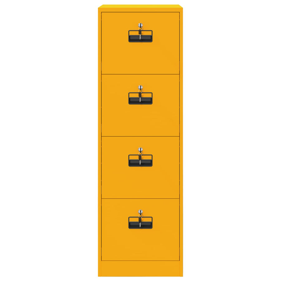 Bestandenkast met lade 2 pcs Mosterdgeel 44 x 50 x 106,5 cm