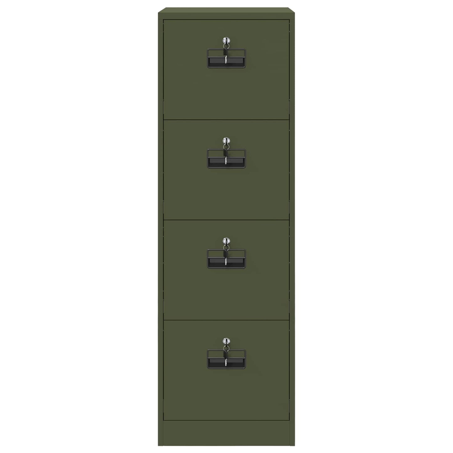 Bestandenkast met lade 2 pcs Olijf Groen 44 x 50 x 106,5 cm