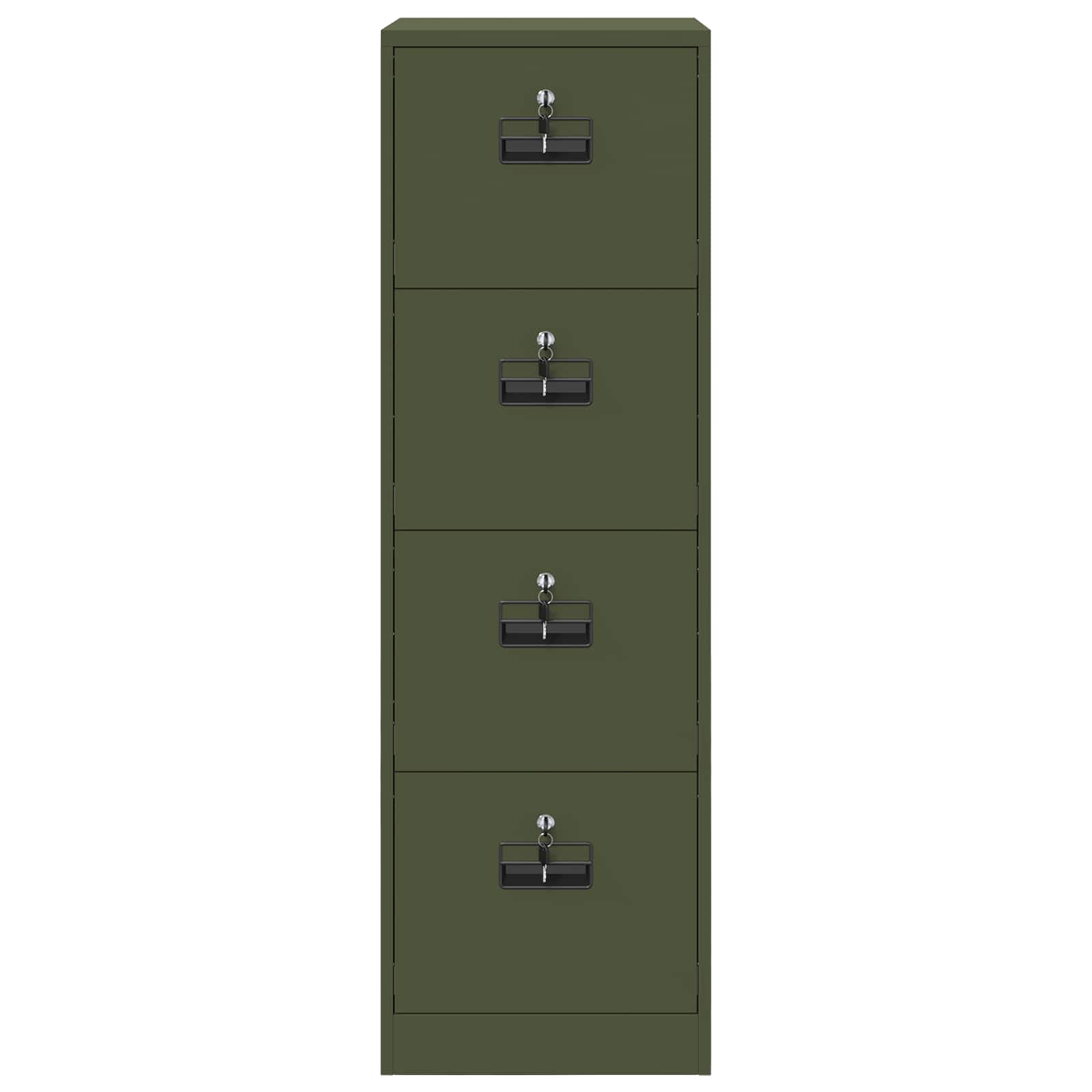 Bestandenkast met lade 2 pcs Olijf Groen 44 x 50 x 106,5 cm