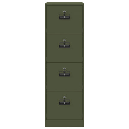 Bestandenkast met lade 2 pcs Olijf Groen 44 x 50 x 106,5 cm