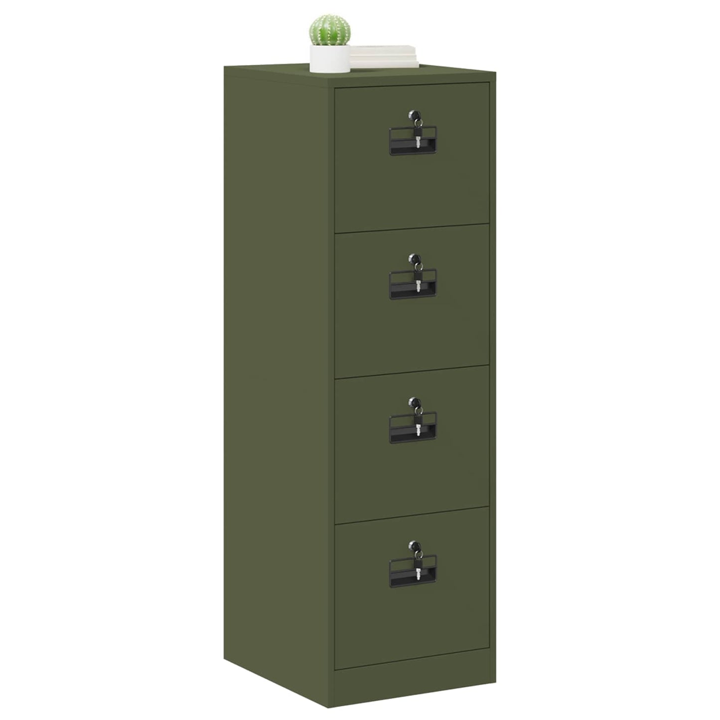 Bestandenkast met lade 2 pcs Olijf Groen 44 x 50 x 106,5 cm