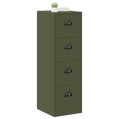 Bestandenkast met lade 2 pcs Olijf Groen 44 x 50 x 106,5 cm