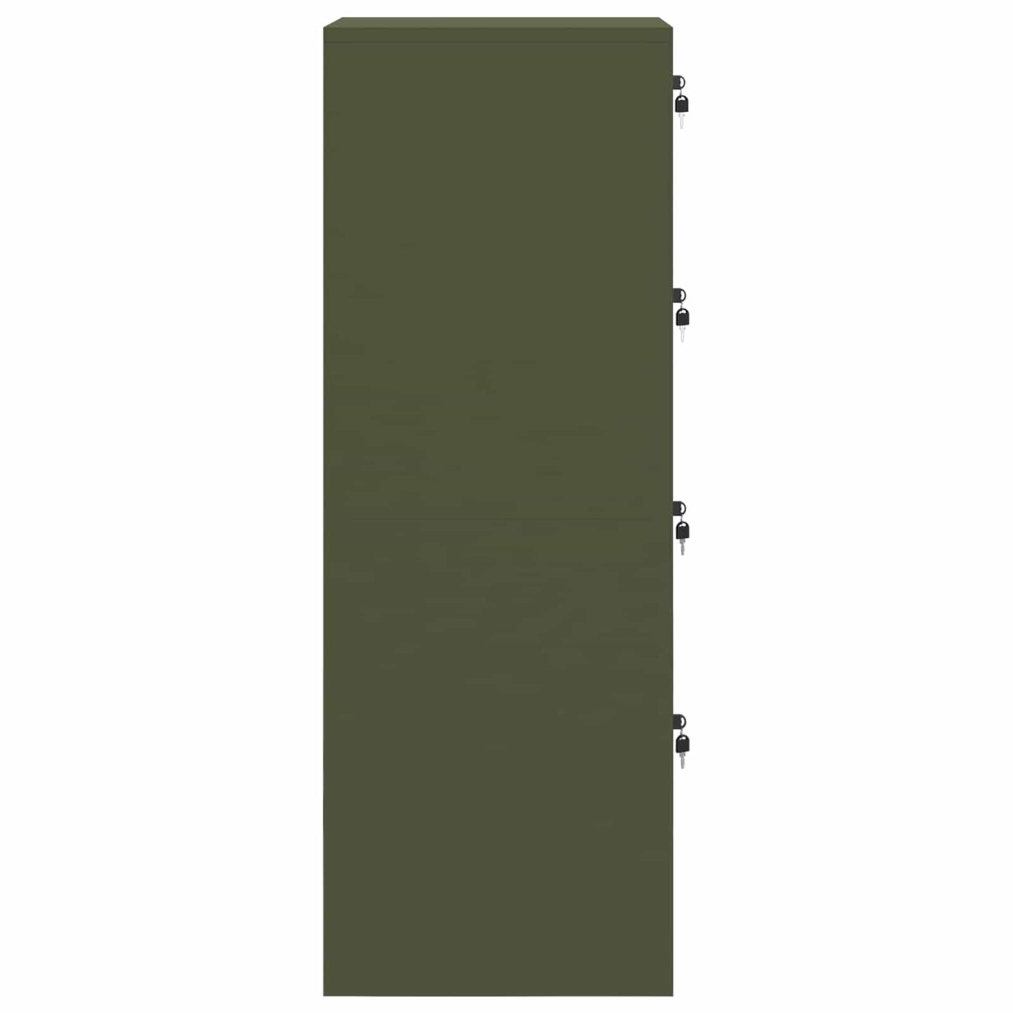 Bestandenkast met lade 2 pcs Olijf Groen 44 x 50 x 106,5 cm