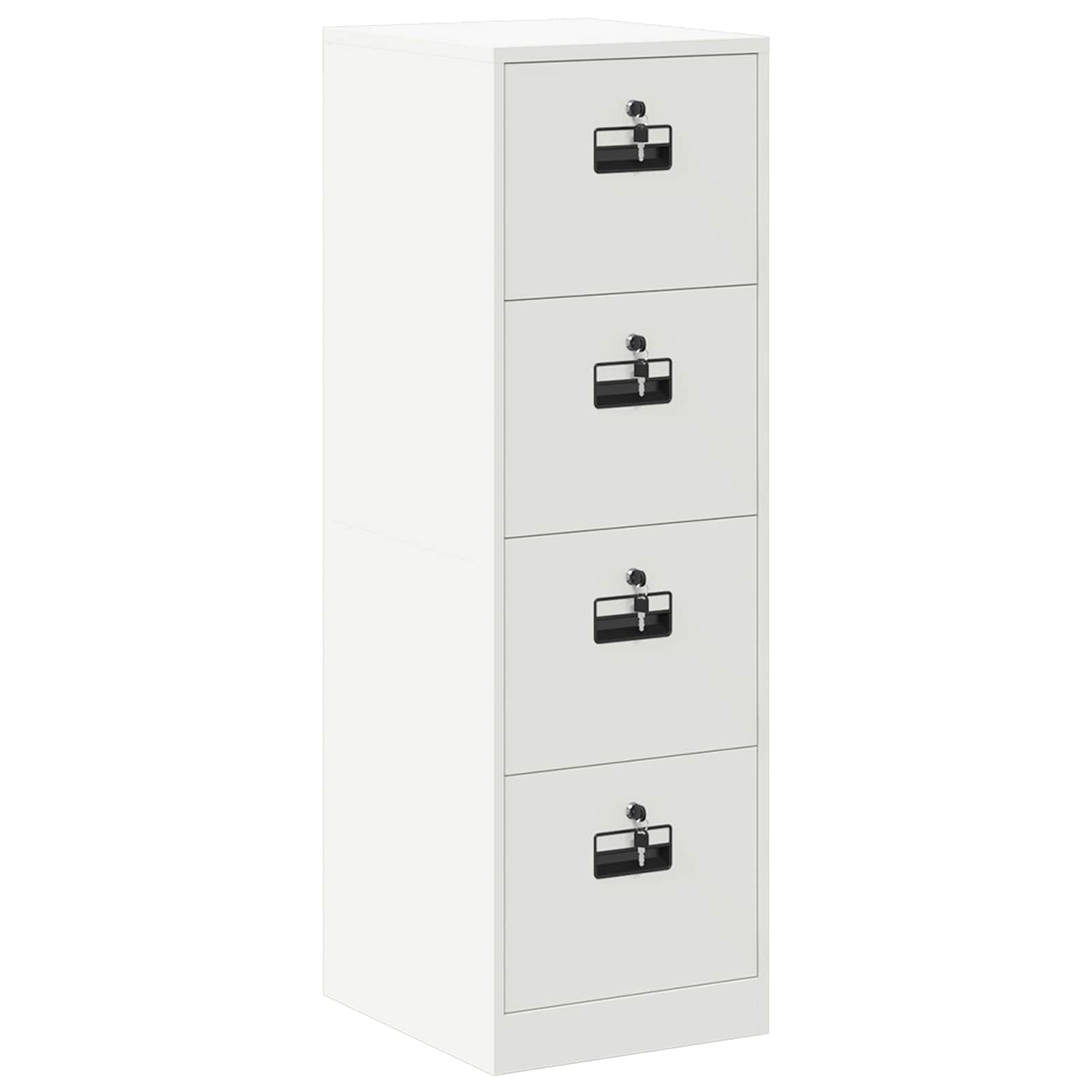 Bestandenkast 2 Pcs 44 X 50 X 106,5 Cm Koudgewalst Staal Wit