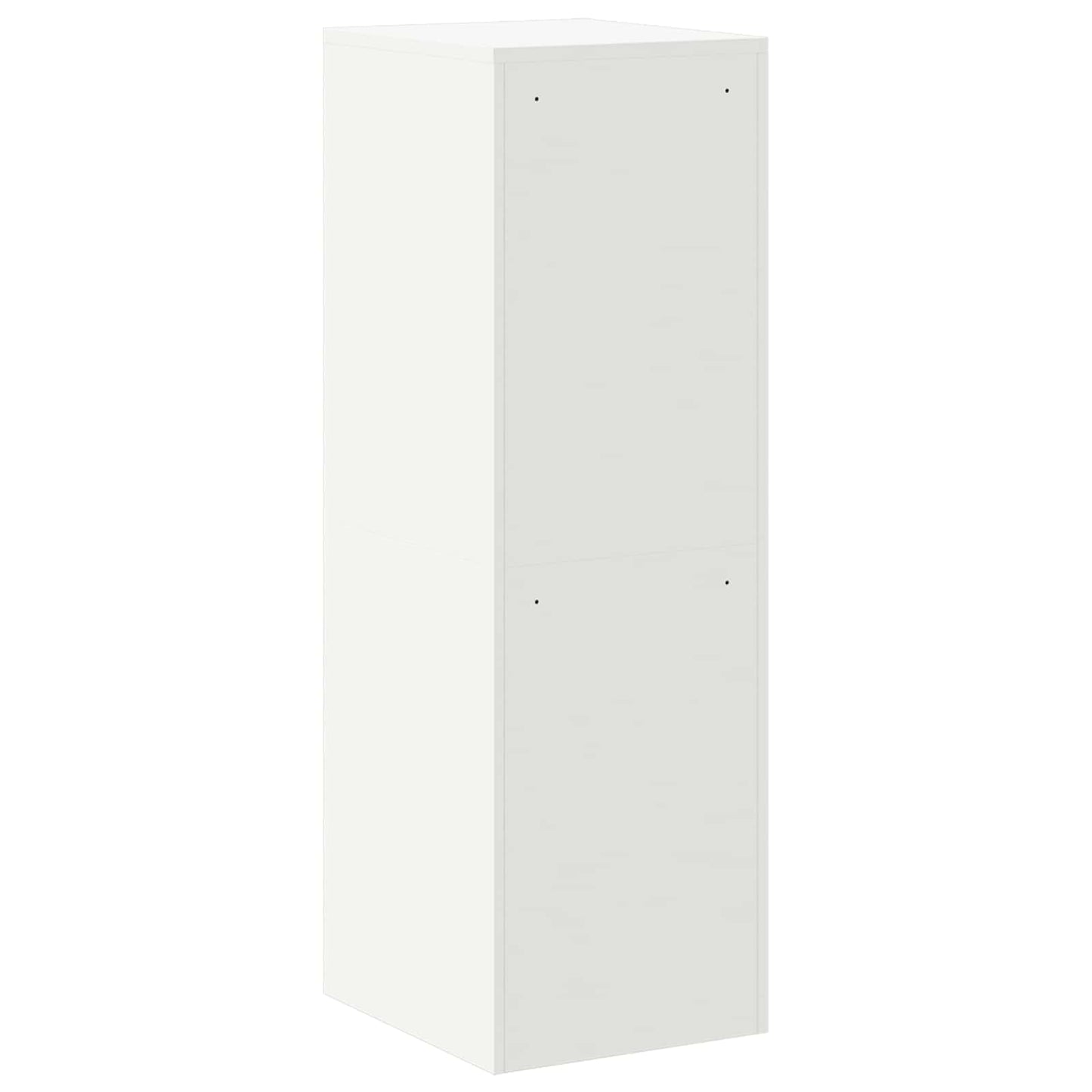 Bestandenkast 2 Pcs 44 X 50 X 106,5 Cm Koudgewalst Staal Wit