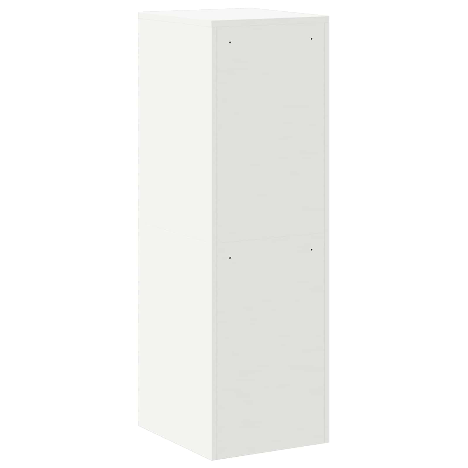 Bestandenkast 2 Pcs 44 X 50 X 106,5 Cm Koudgewalst Staal Wit