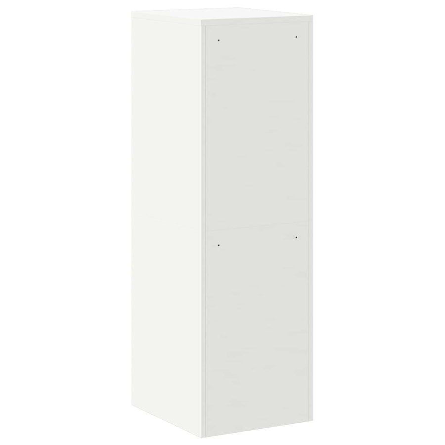 Bestandenkast 2 Pcs 44 X 50 X 106,5 Cm Koudgewalst Staal Wit