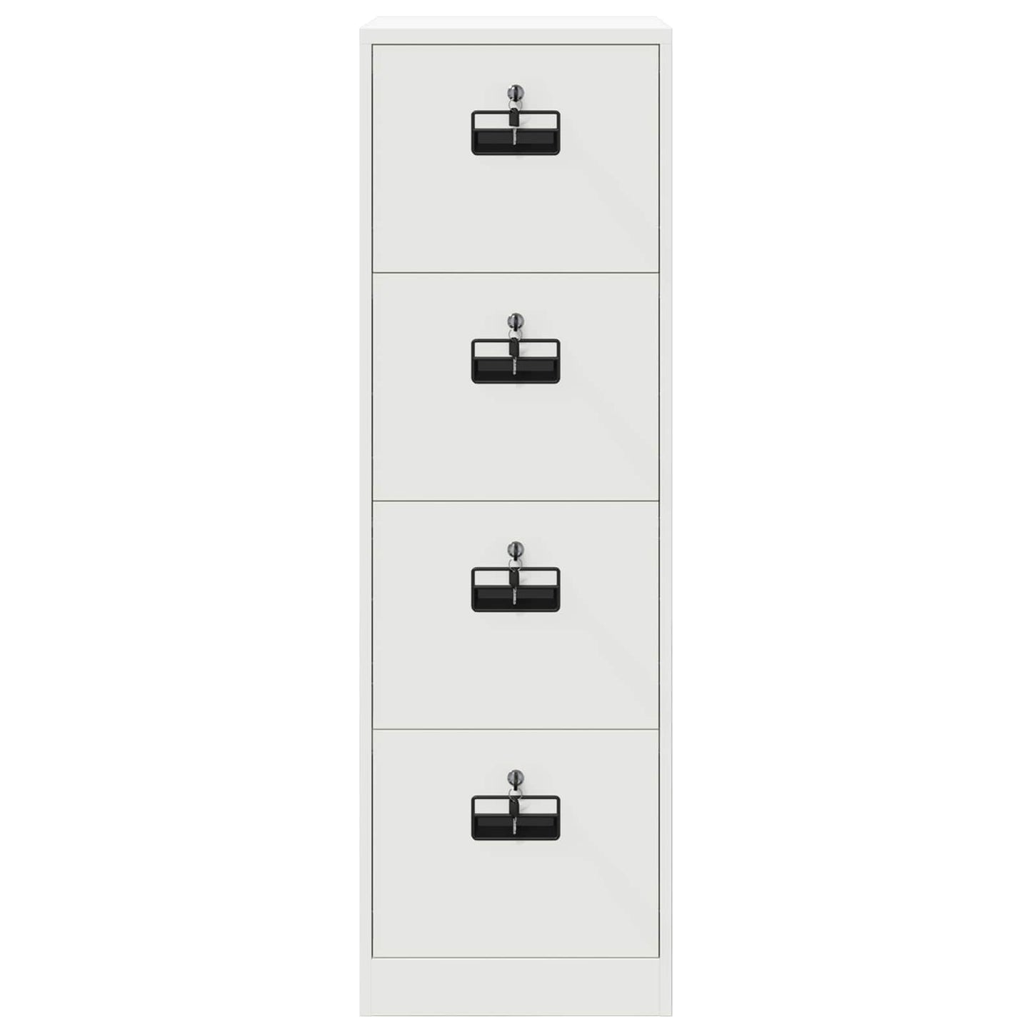 Bestandenkast 2 Pcs 44 X 50 X 106,5 Cm Koudgewalst Staal Wit