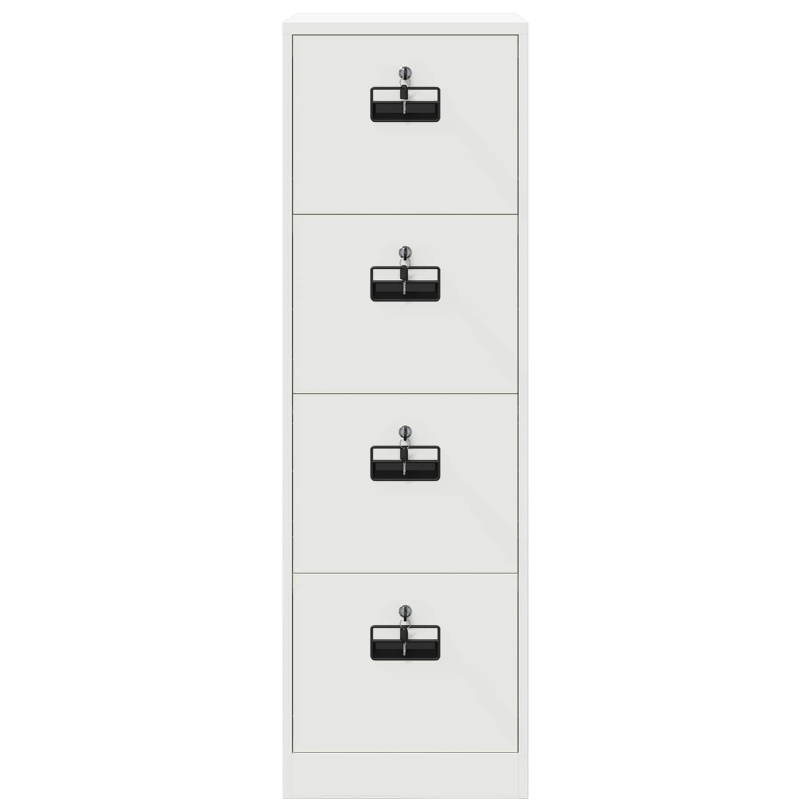 Bestandenkast 2 Pcs 44 X 50 X 106,5 Cm Koudgewalst Staal Wit