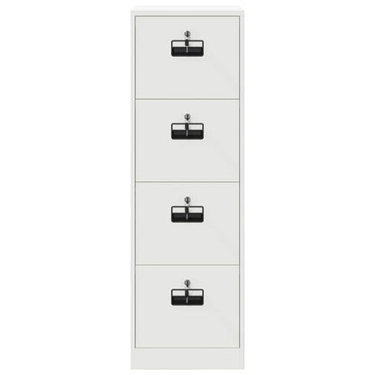 Bestandenkast 2 Pcs 44 X 50 X 106,5 Cm Koudgewalst Staal Wit
