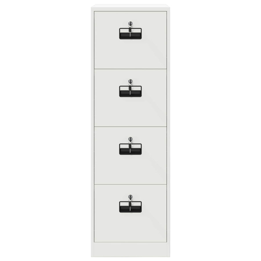 Bestandenkast 2 Pcs 44 X 50 X 106,5 Cm Koudgewalst Staal Wit