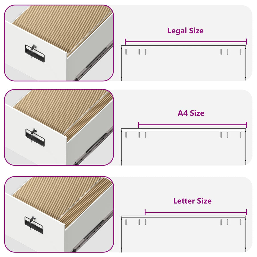 Bestandenkast 2 Pcs 44 X 50 X 106,5 Cm Koudgewalst Staal Wit