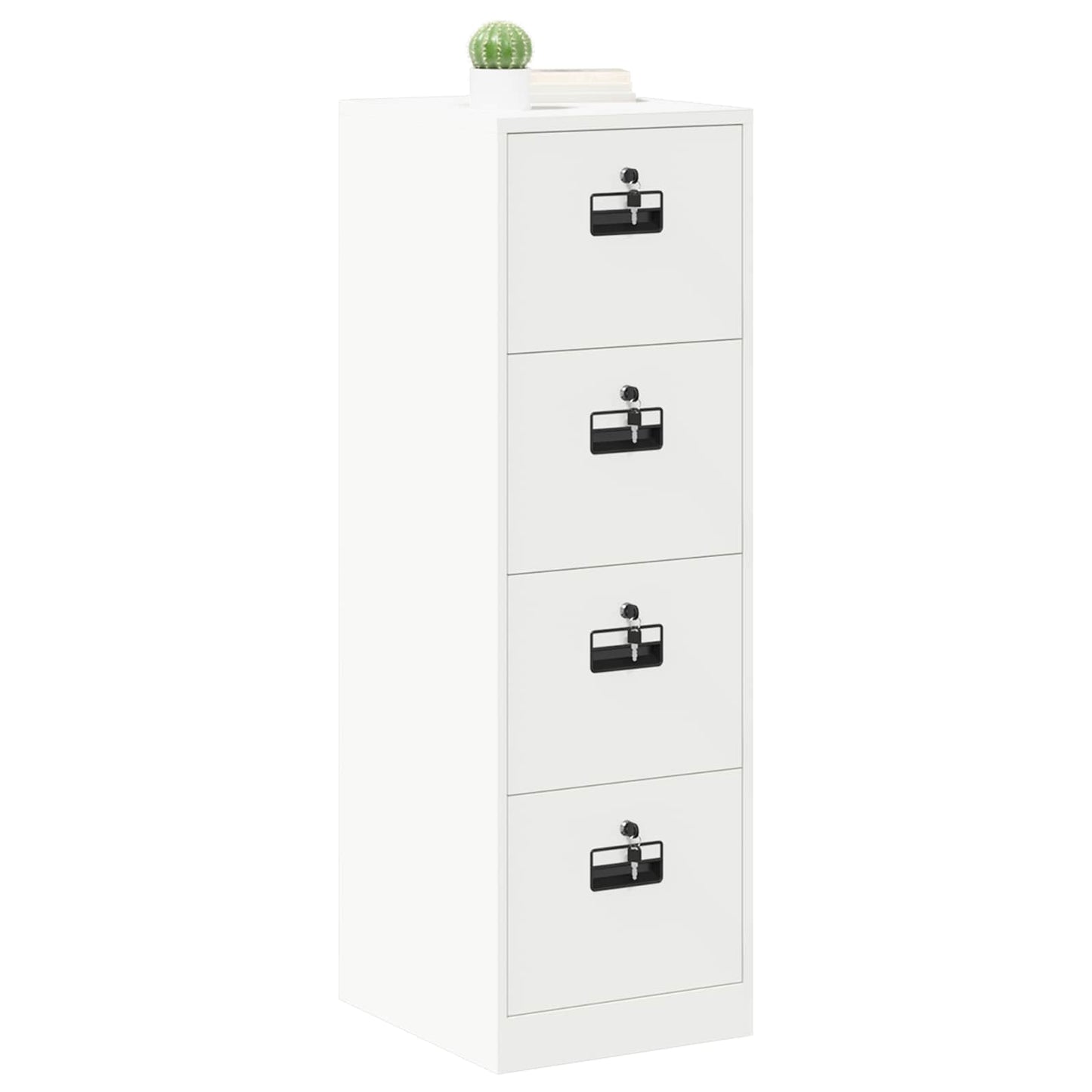 Bestandenkast 2 Pcs 44 X 50 X 106,5 Cm Koudgewalst Staal Wit