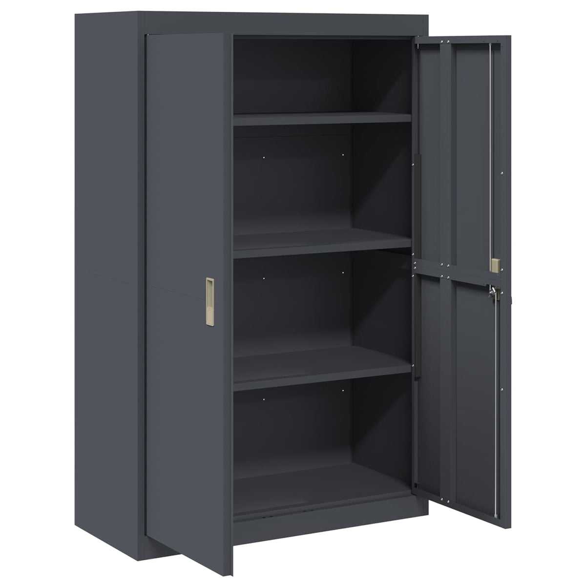Opbergkast Antraciet 90 x 40 x 140 cm Staal