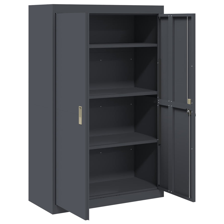 Opbergkast Antraciet 90 x 40 x 140 cm Staal