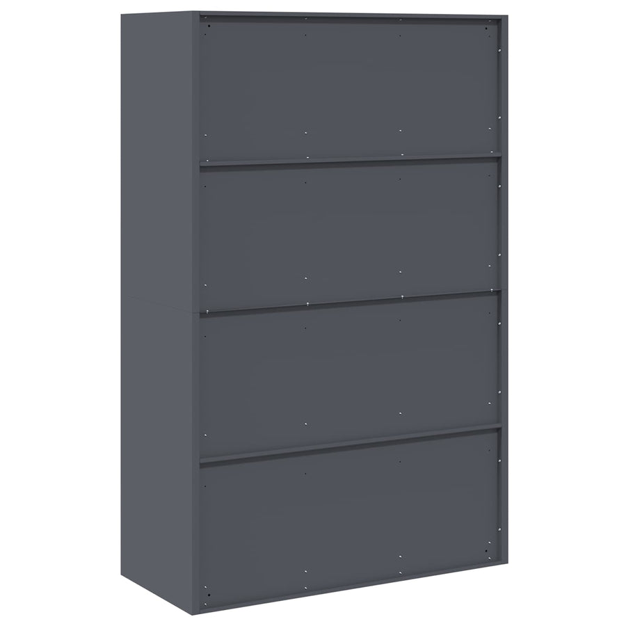 Opbergkast Antraciet 90 x 40 x 140 cm Staal