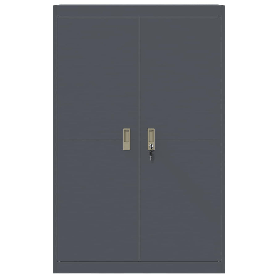 Opbergkast Antraciet 90 x 40 x 140 cm Staal