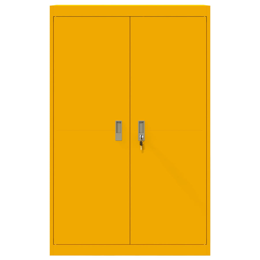 Opbergkast Mosterdgeel 90 x 40 x 140 cm Staal