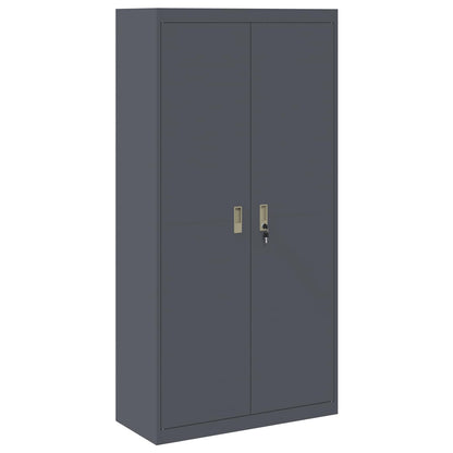 Opbergkast Antraciet 90 x 40 x 180 cm Staal