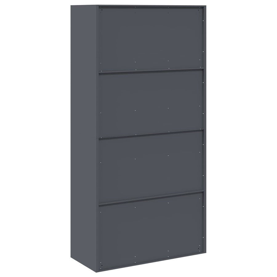 Opbergkast Antraciet 90 x 40 x 180 cm Staal