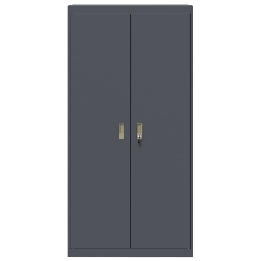 Opbergkast Antraciet 90 x 40 x 180 cm Staal