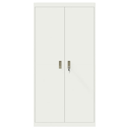 Opbergkast Wit 90 x 40 x 180 cm Staal