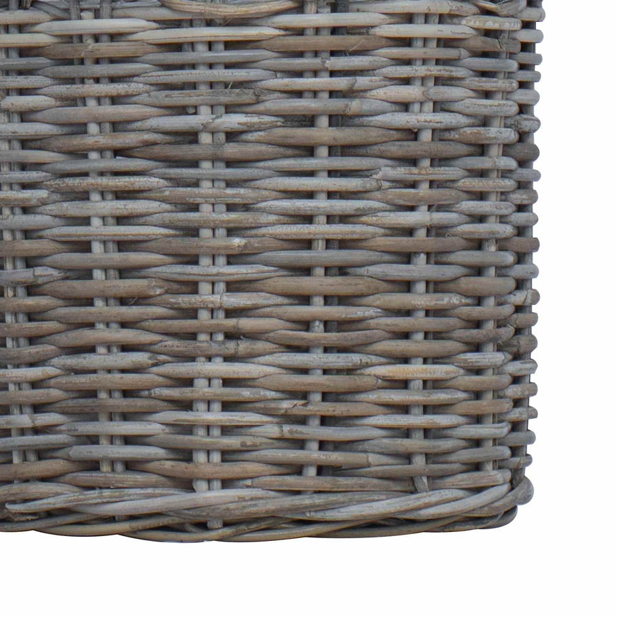 Plantermand met opslag 2 pcs Grijs Lacak Riet
