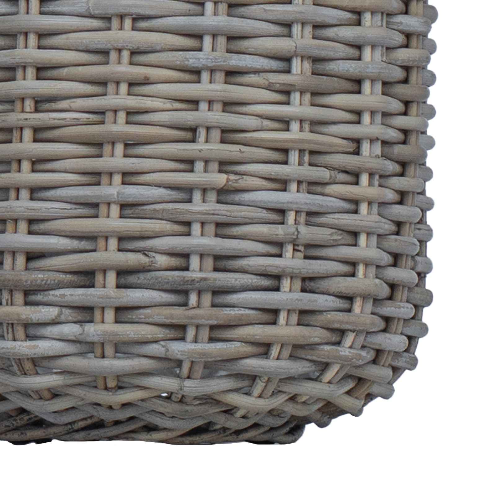 Plantermand met opslag 2 pcs Grijs Lacak Riet