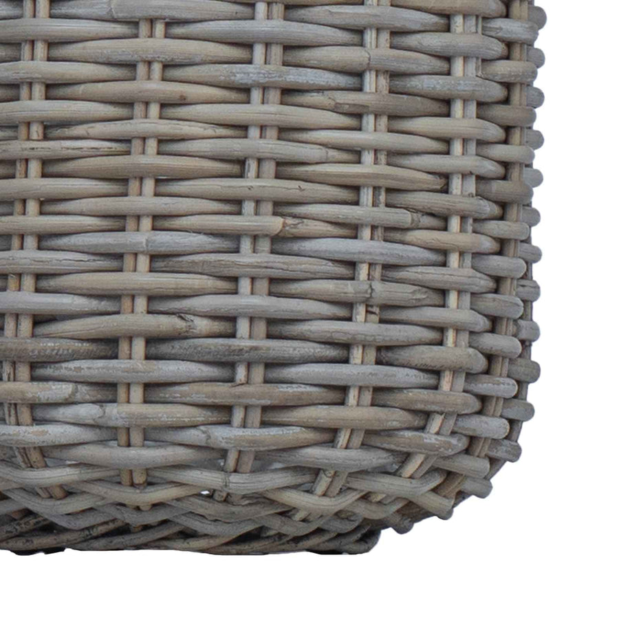 Plantermand met opslag 2 pcs Grijs Lacak Riet