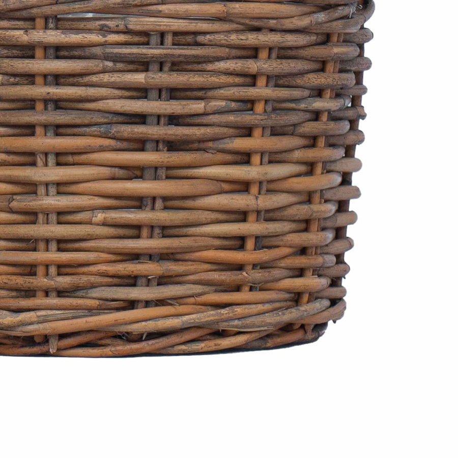 Bloempot Mand met opslag 2 pcs Bruin Kubu Rattan
