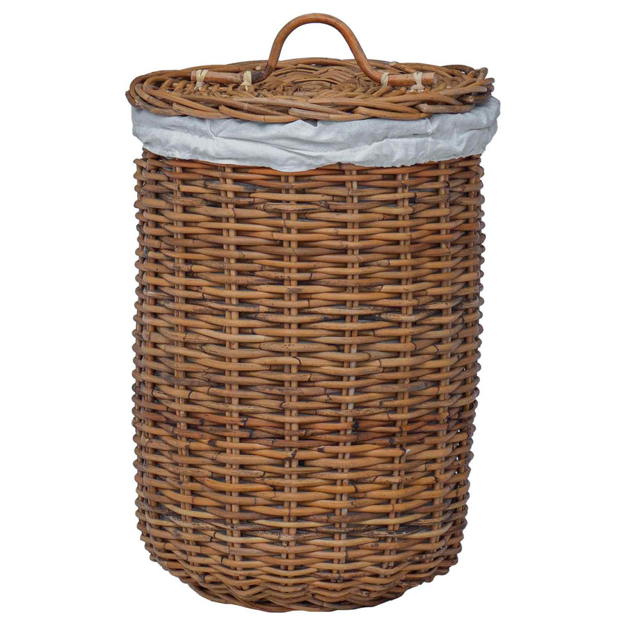 Wasmand 2 pcs Bruin Kubu Rattan