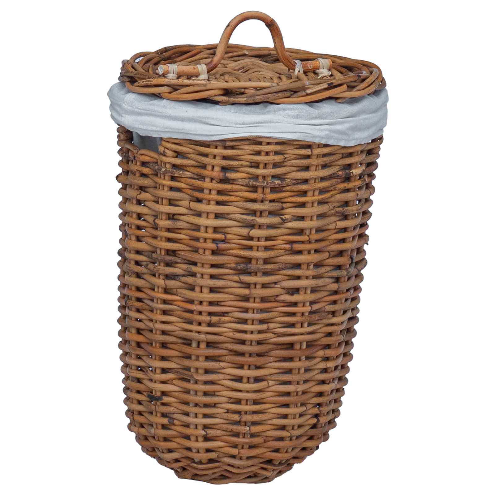 Wasmand 2 pcs Bruin Kubu Rattan