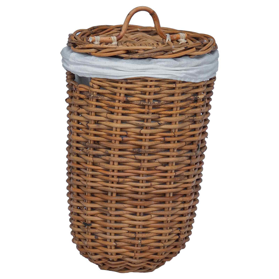 Wasmand 2 pcs Bruin Kubu Rattan