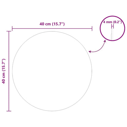 Wandspiegel Ø 40 cm gehard glas