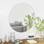 Round Wall Mirror Ø 70 cm Tempered Glass