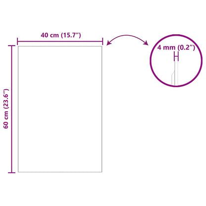 Wandspiegel 40 x 60 cm gehard glas
