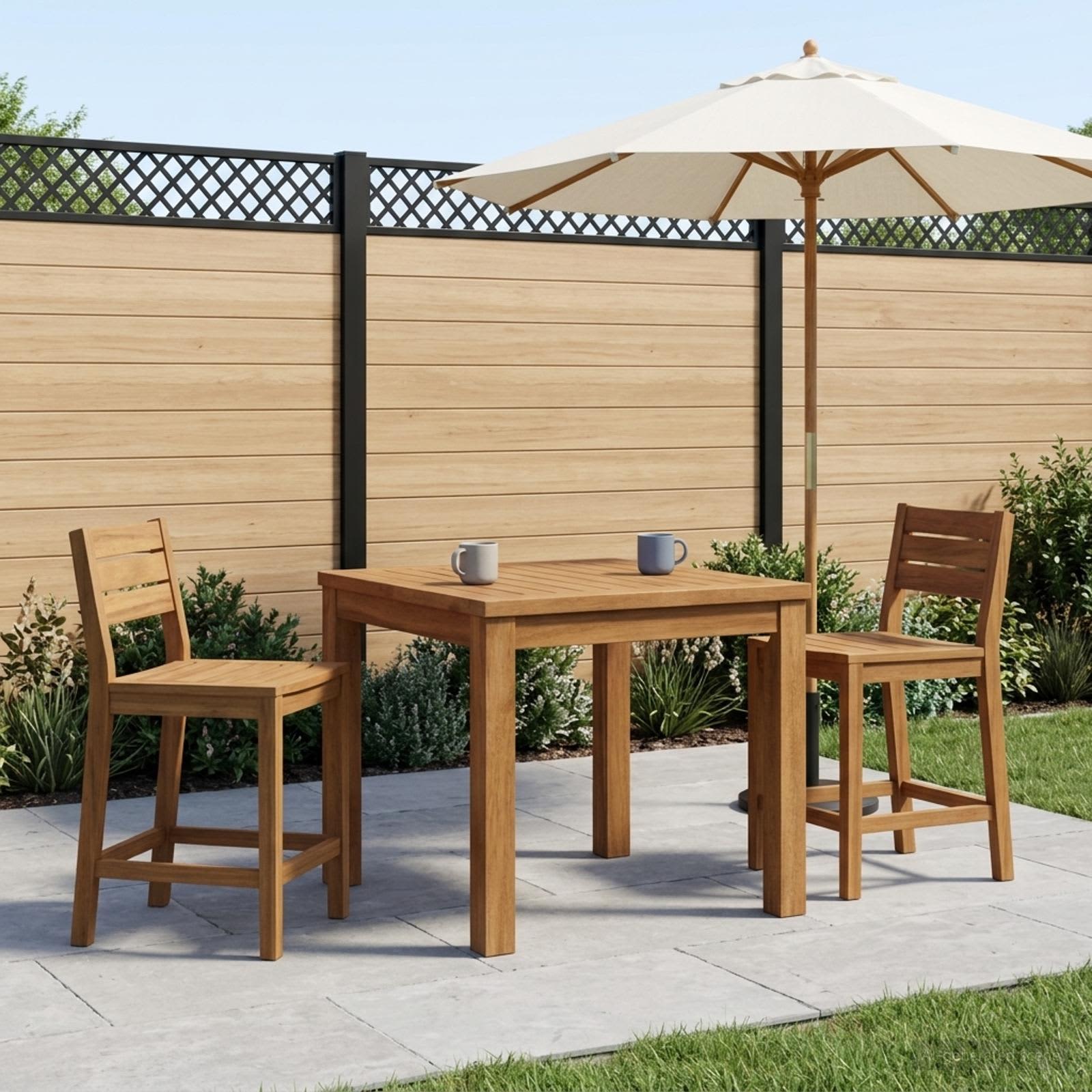 Salontafel Naturel 50 x 48,5 x 36 cm Massief Acaciahout
