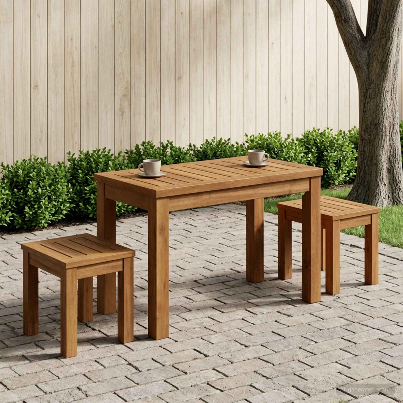 Salontafel Naturel 60,5 x 30 x 36 cm Massief Acaciahout