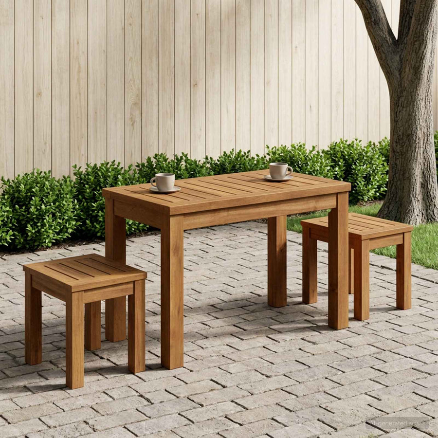 Salontafel Naturel 60,5 x 30 x 36 cm Massief Acaciahout