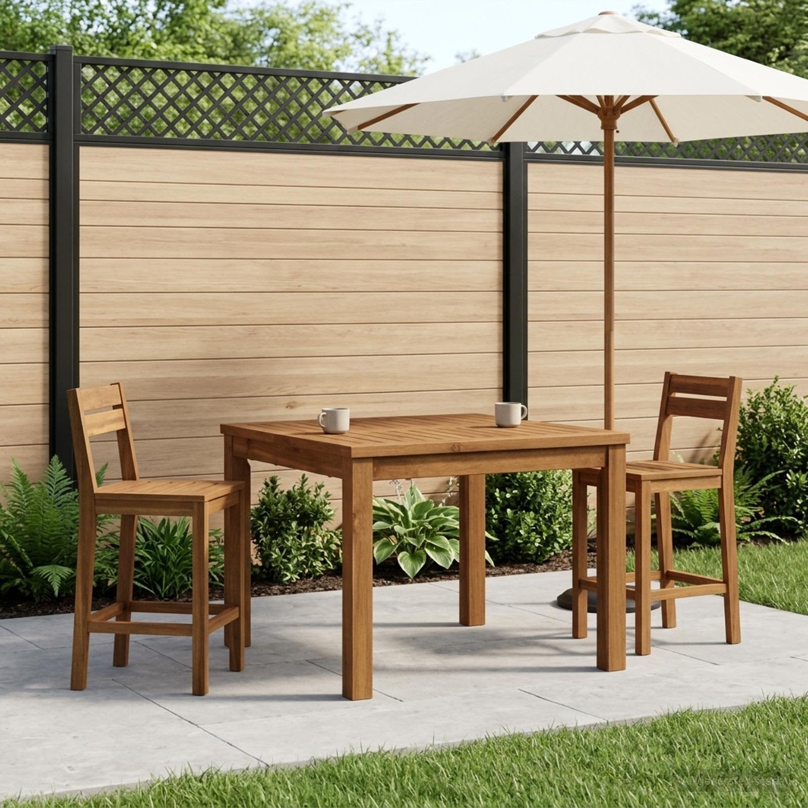 Salontafel Naturel 60 x 60,5 x 36 cm Massief Acaciahout