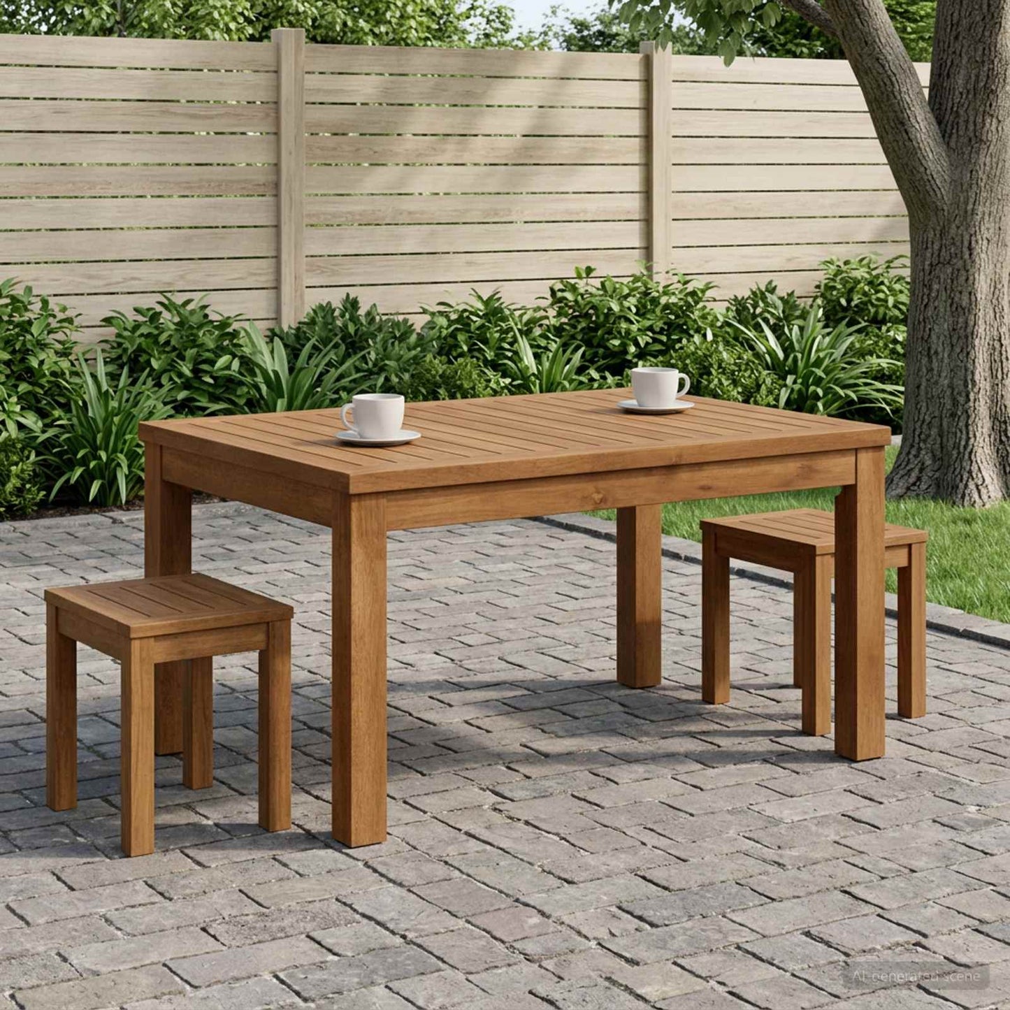 Salontafel Naturel 50 x 68,5 x 36 cm Massief Acaciahout